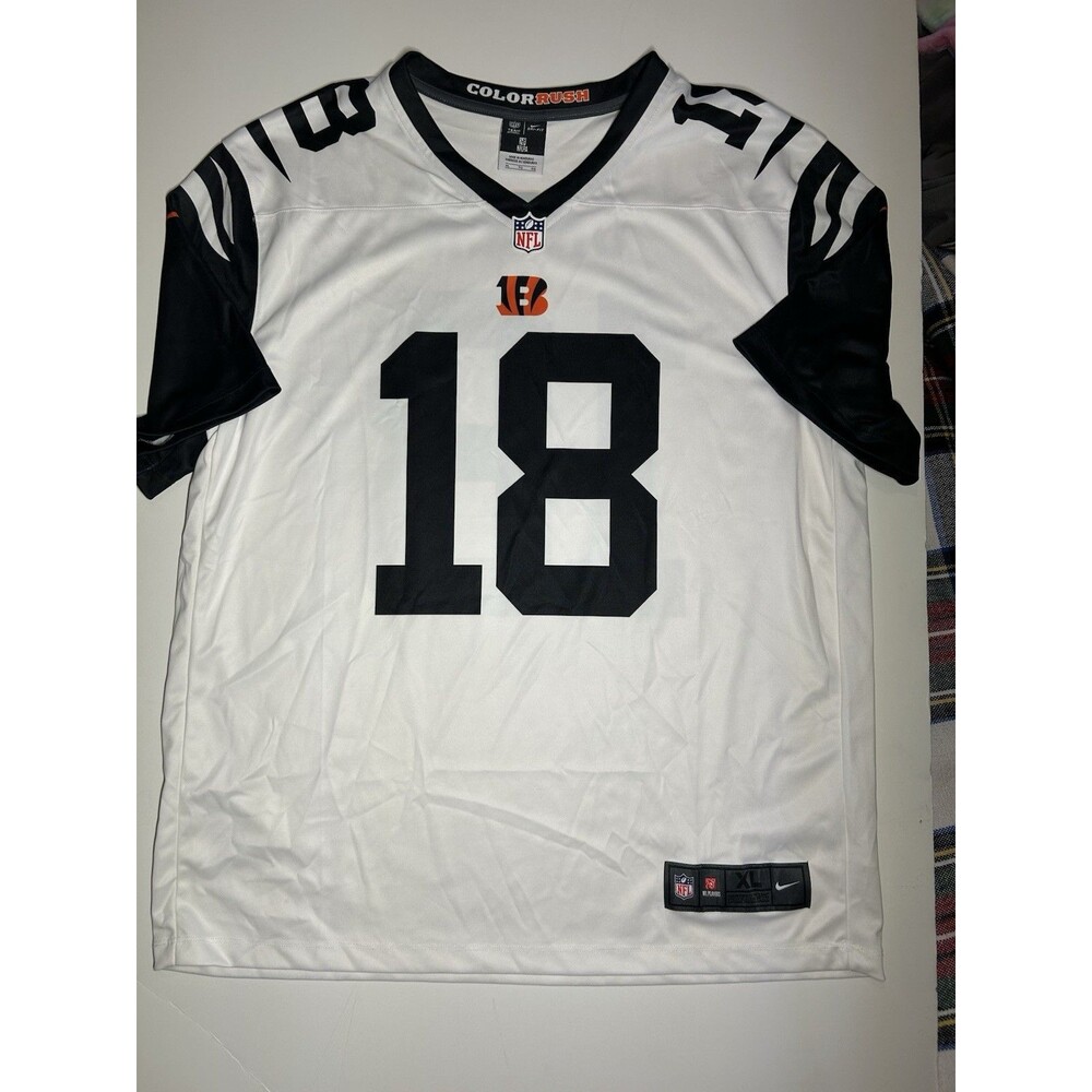 Nike Color Rush Men’s AJ Green #18 Jersey Cincinnati Bengals NFL Size XL Dri-fit
